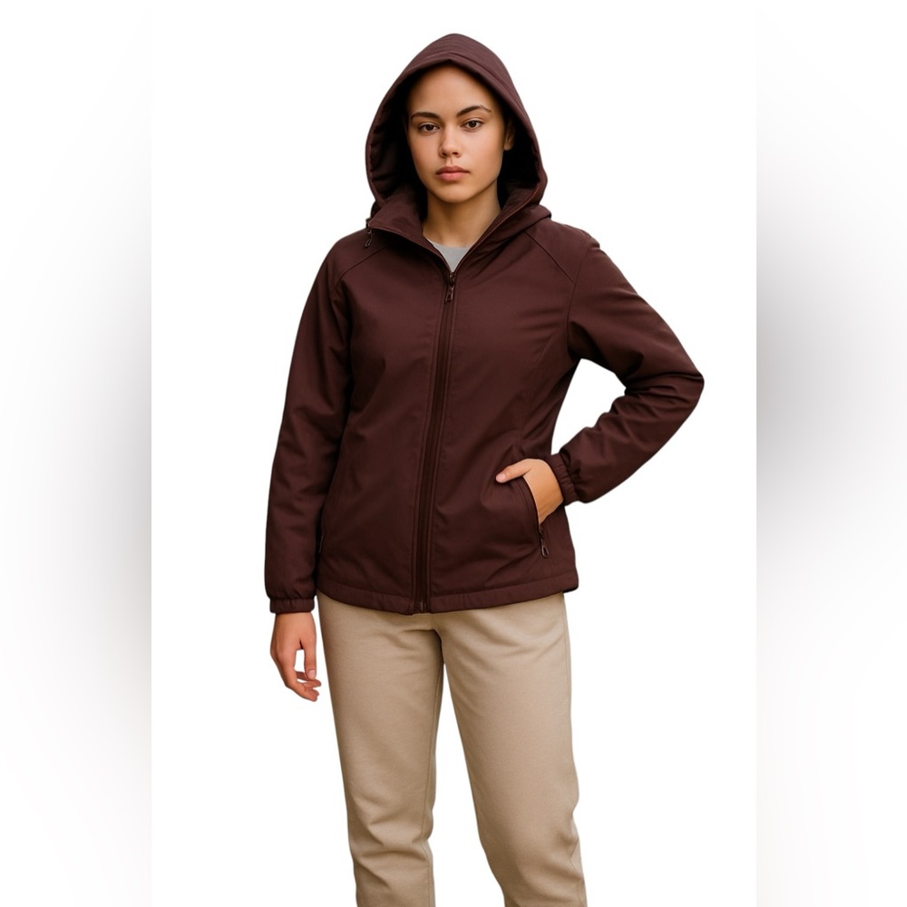 Eddie Bauer Lightweight Hooded Jacket Purple size S Cold Weather Thermal Winter